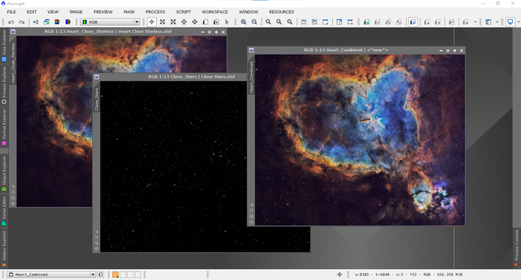 ReintegrateStars PixInsight Preview